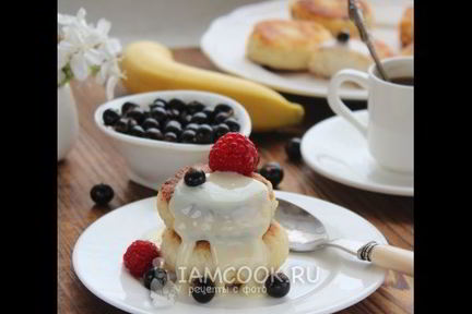 Сырники с бананом без яиц