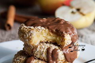 Яблочные сырники без муки