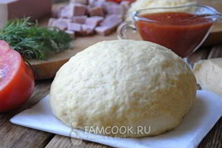 Мягкое тесто для пиццы без дрожжей