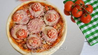 тонкое тесто для пиццы без дрожжей