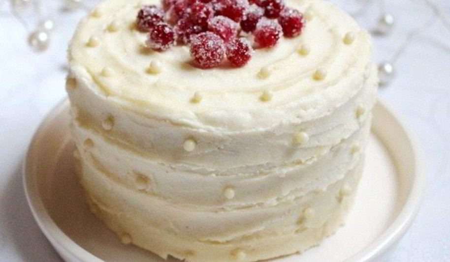 Рецепт брусничного торта с белым шоколадом