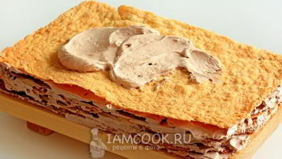 домашний торт наполеон с шоколадным кремом