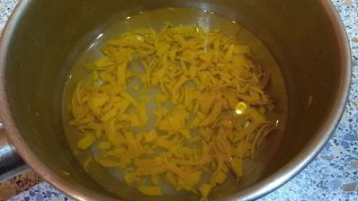 морковный торт с облепихово-мандариновым кули