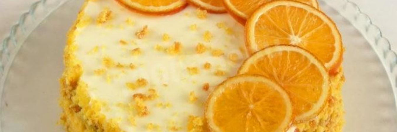 Осенний торт из тыквы с апельсином