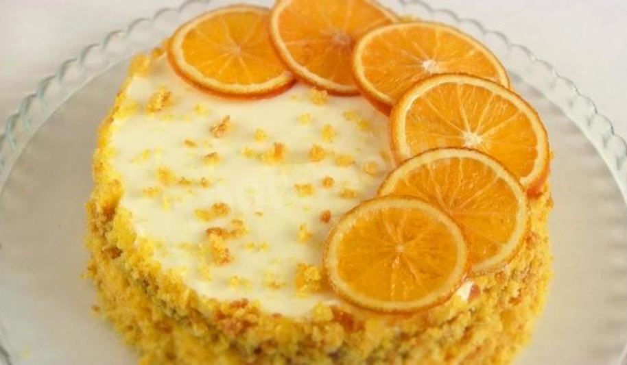 Рецепт осеннего торта из тыквы с апельсином