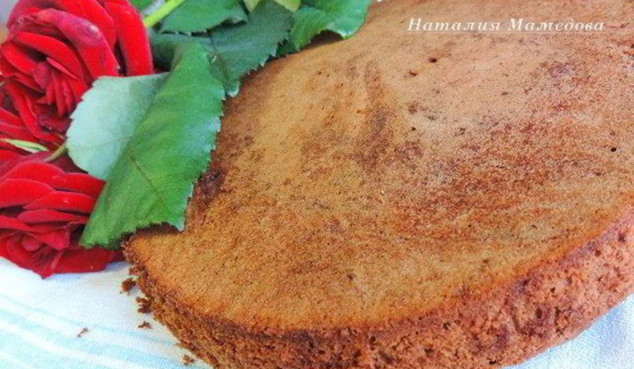 Рецепт шоколадного бисквита