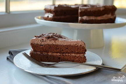 Шоколадный воздушный торт
