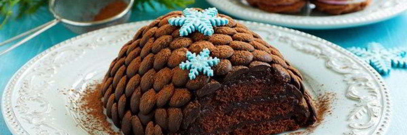 Торт Еловая шишка с шоколадом