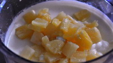 торт кокос-ананас