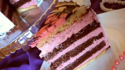 торт малиново-шоколадный фентази