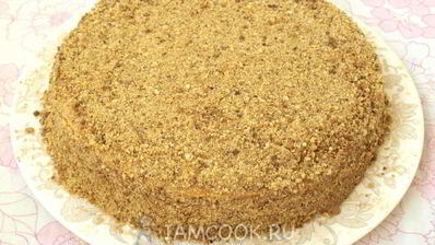 торт медовик с вареной сгущенкой