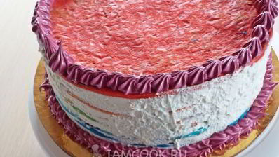 торт радуга