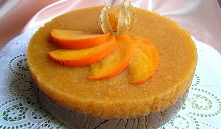 Рецепт торта шоколад и хурма