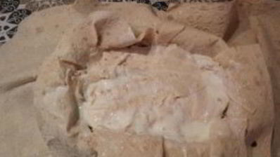 яично-мясной тортик со вкусом шавермы