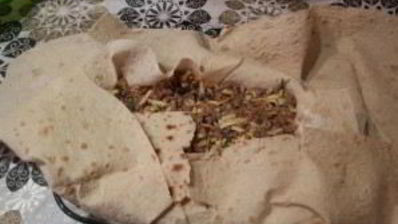 яично-мясной тортик со вкусом шавермы