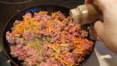 яично-мясной тортик со вкусом шавермы