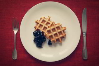 Американские вафли на кефире