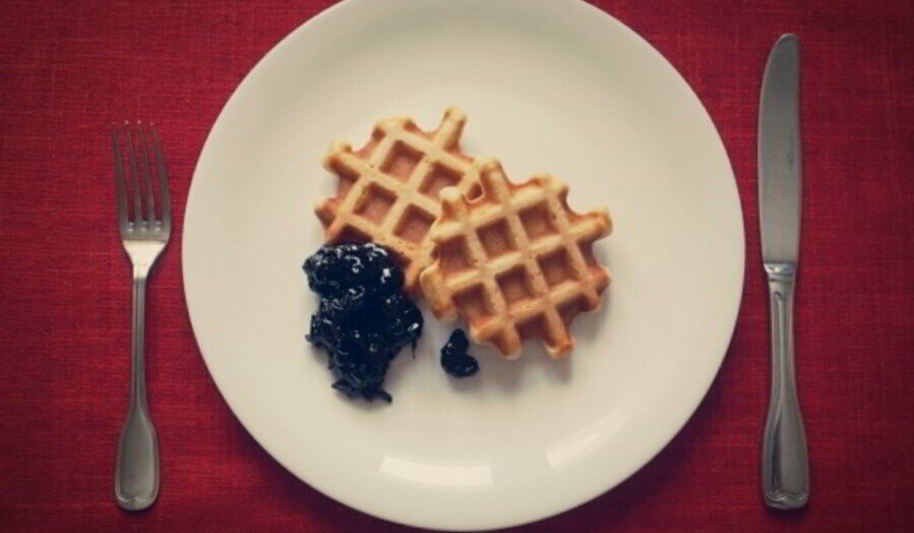 Рецепт американских вафель на кефире