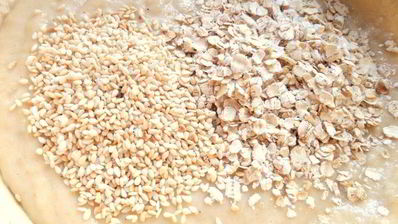 овсяные вафли с кунжутом