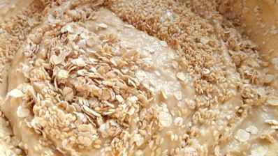 овсяные вафли с кунжутом