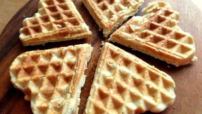 овсяные вафли с кунжутом