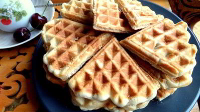 овсяные вафли с кунжутом