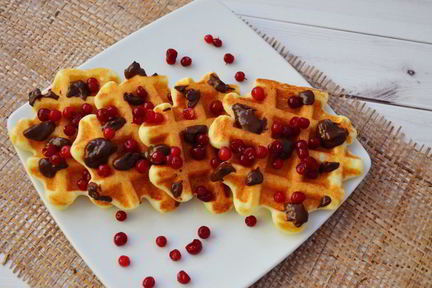 Творожные вафли