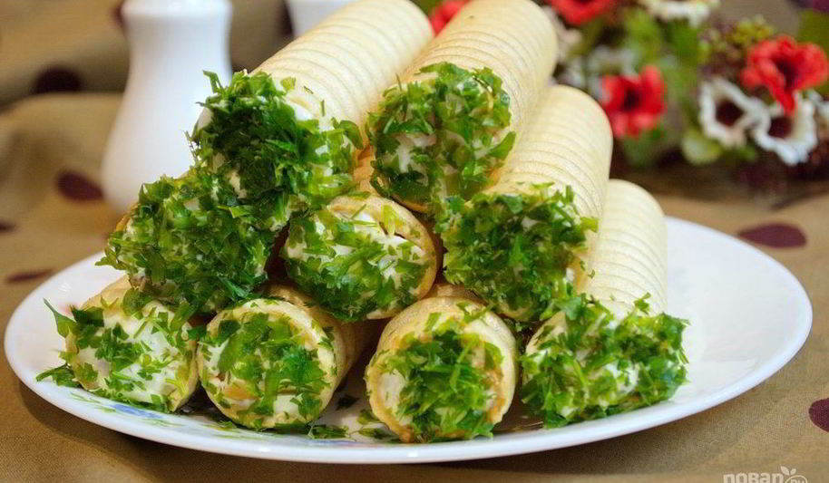 Рецепт вафельных трубочек с начинкой