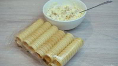 вафельные трубочки с начинкой
