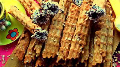 вафли хрустящие из разных хлопьев