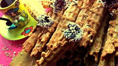 вафли хрустящие из разных хлопьев