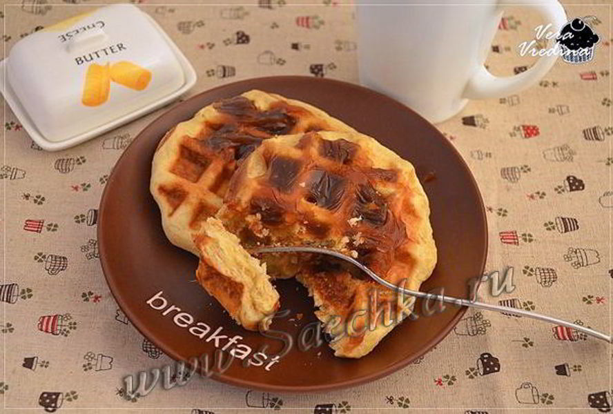 Вафли на дрожжах