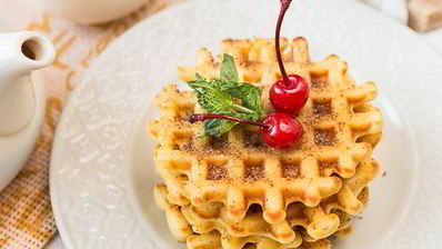 вафли на кукурузной муке с корицей