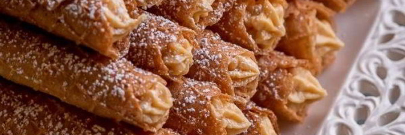 Вафли с вареной сгущенкой