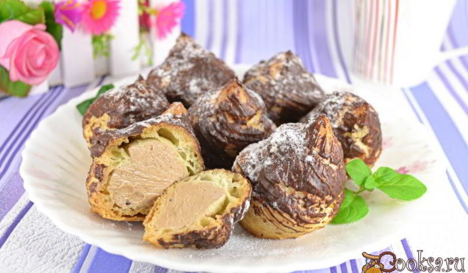 Рецепт профитролей с кофейным кремом