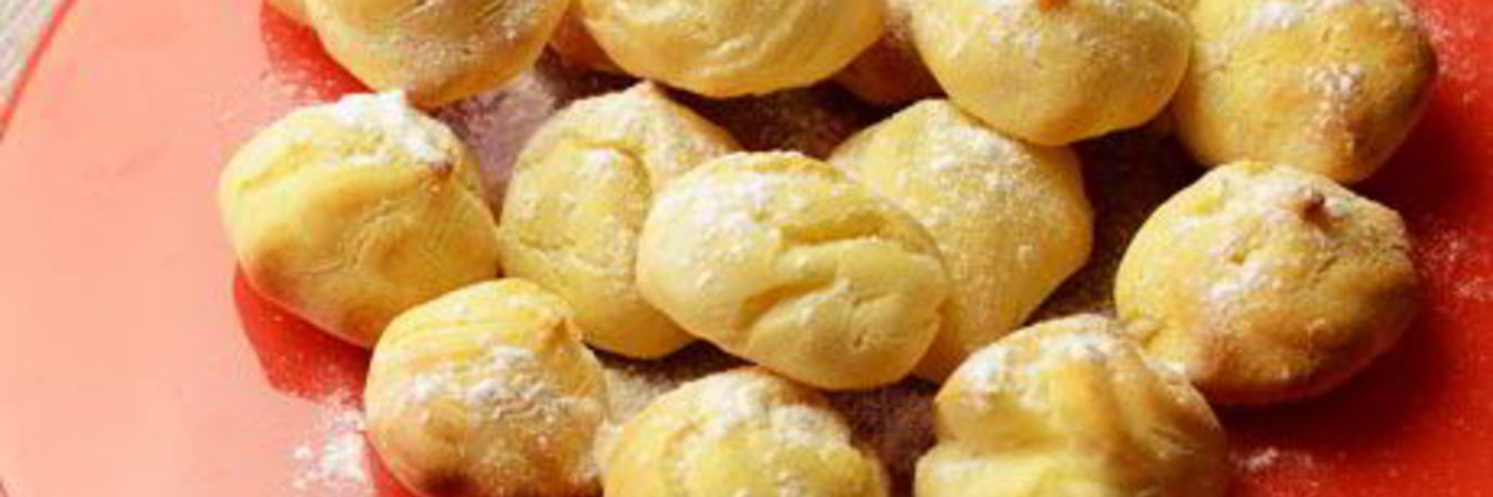 Профитроли с творожным кремом