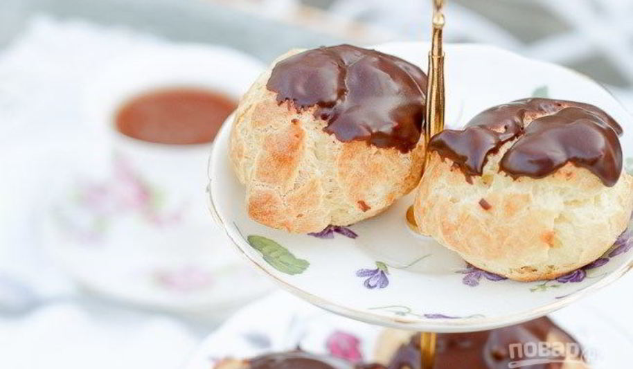 Рецепт эклера с заварным кремом