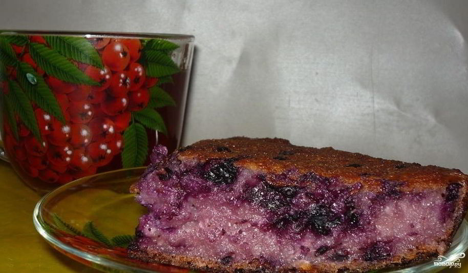 Рецепт черничной запеканки