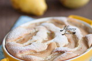 Грушевая запеканка c фундуком