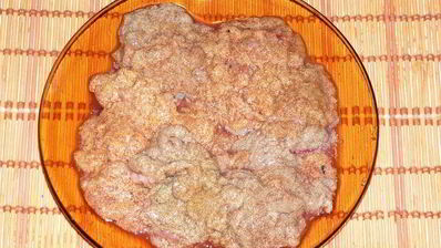 картофельная запеканка с икрой