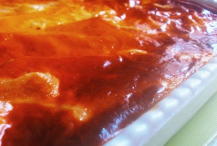 Картофельная запеканка с куриным фаршем и грибами