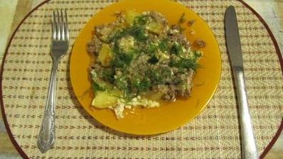 мясо-картофельная запеканка