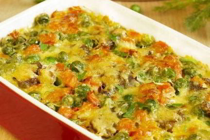 Пикантная овощная запеканка с сыром