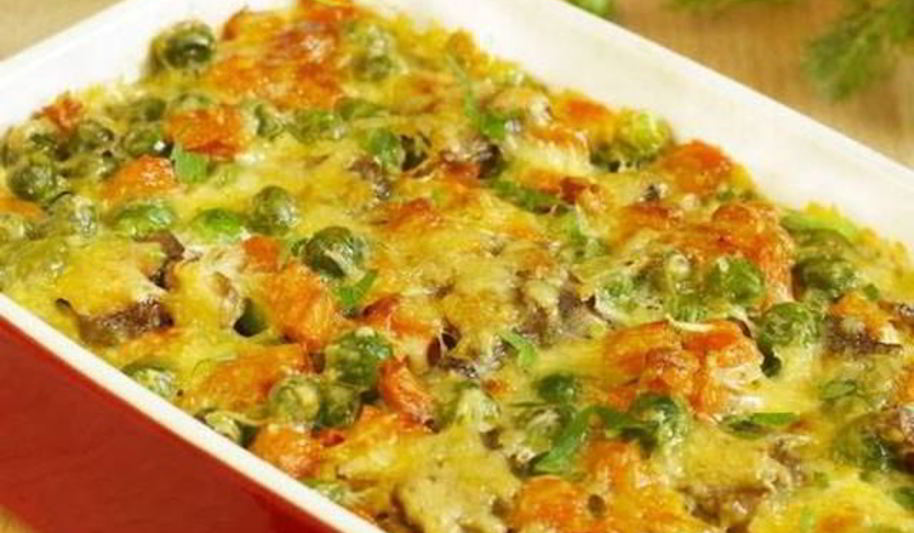 Рецепт пикантной овощной запеканки с сыром