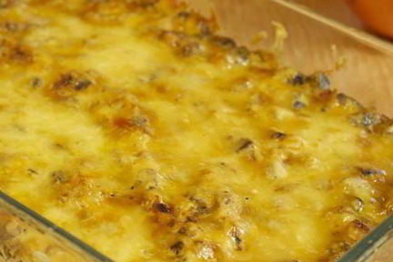 Сочная запеканка из кабачков со сметаной