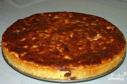 Творожная запеканка на сковороде