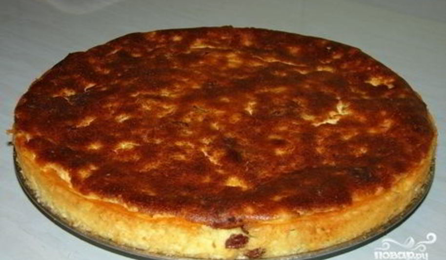 Рецепт творожной запеканки на сковороде