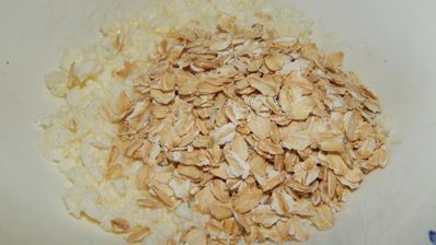 творожная запеканка с овсяными хлопьями