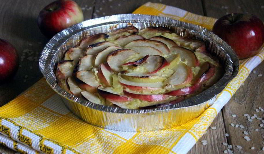 Рецепт творожно-рисовой запеканка с яблоками и ягодами годжи
