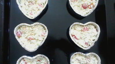 творожные мини-запеканки с сыром и овощами